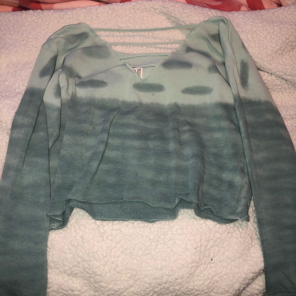 PINK Ombre Strappy Back Pullover - Picture 8 of 8